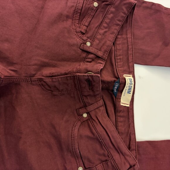 Garage stretch burgundy skinny jeans size 1 - Picture 4 of 9
